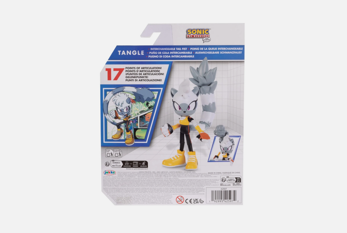 PREORDER Jakks 4 Inch Tangle The Lemur with Interchangeable Tail Fist and 17Pts