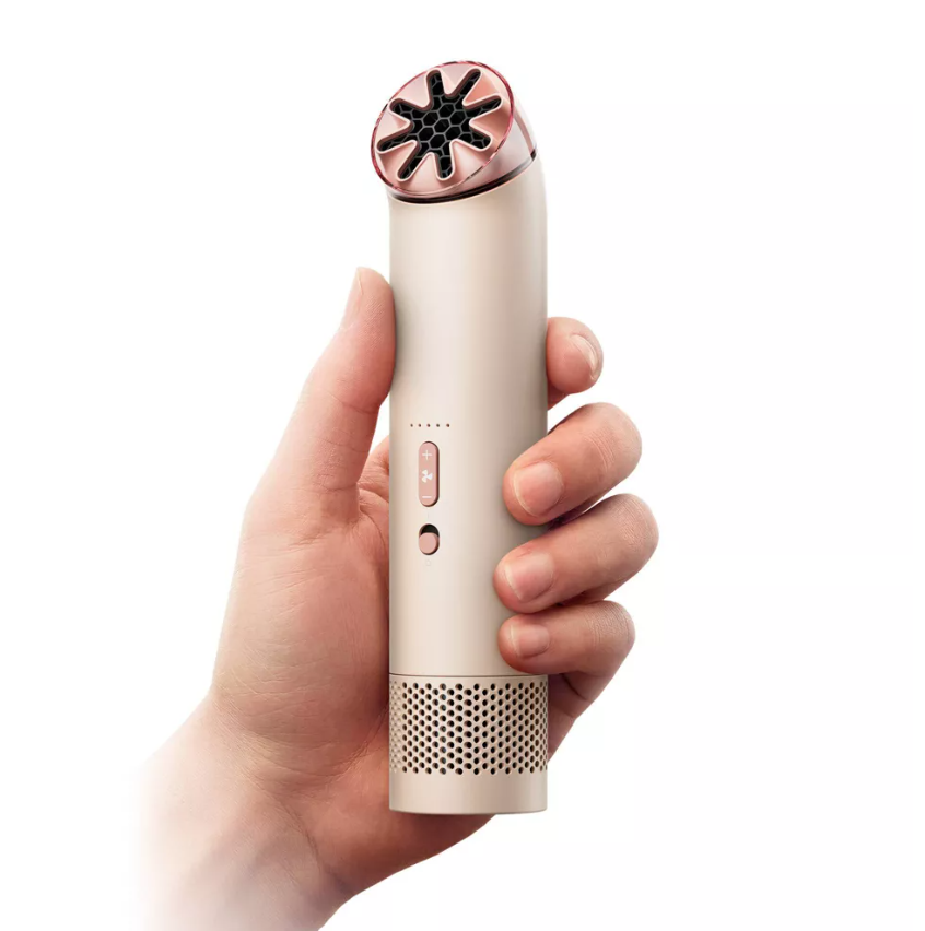 Dyson HushJet Mini Cool Portable Fan Stone/Blush Rechargeable