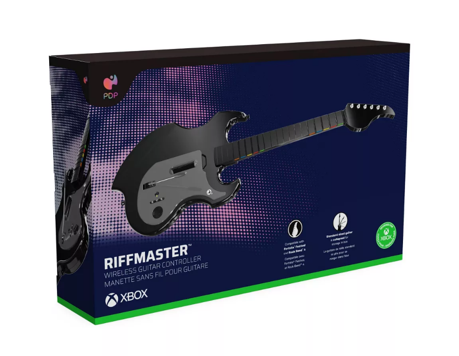 Xbox 049-034-BK PDP Riffmaster Wireless Guitar Controller