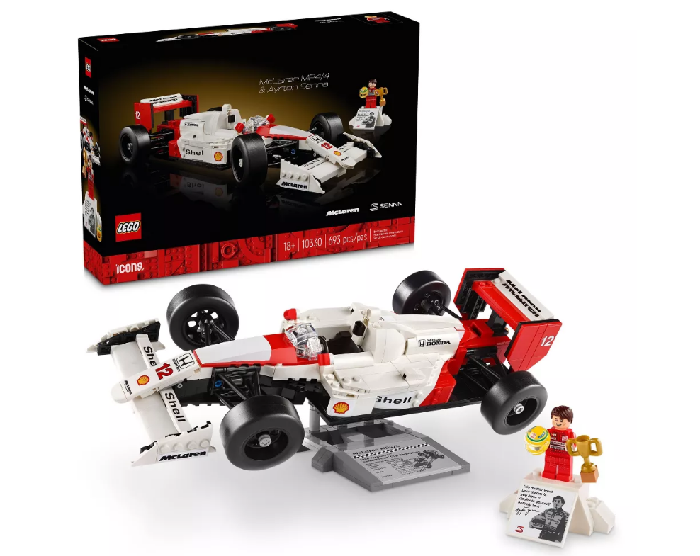 LEGO Icons McLaren MP4/4 Ayrton Senna Formula Car F1 Set 10330 693pcs