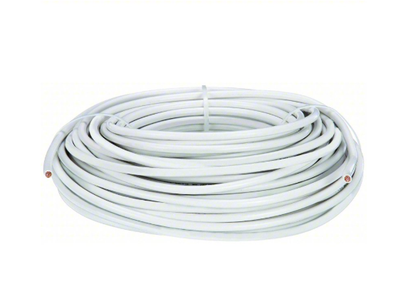 Building Wire: Copper, 6 AWG, 1 Conductors, Stranded, White, 100 ft Lg, THHN