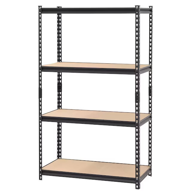 edsal Steel Heavy Duty 4-Tier Utility Shelving Unit (36-in W x 18-in D x 60-in H)
