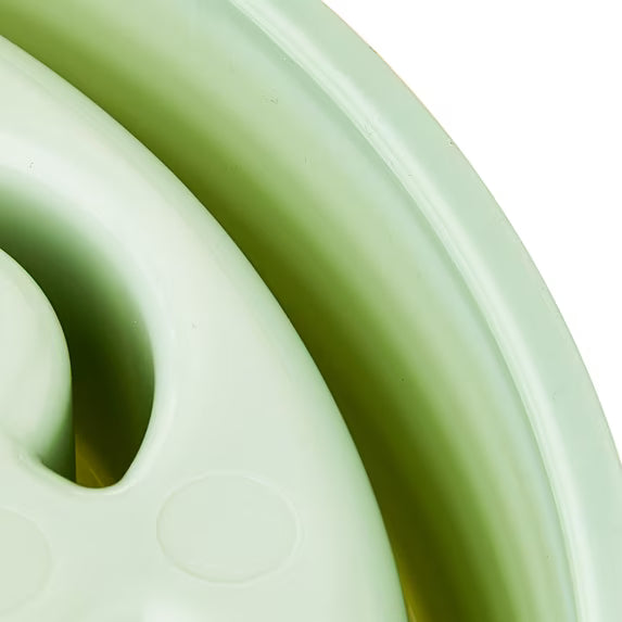 Vibrant Life Slow Chow Dog Bowl, Green Medallion