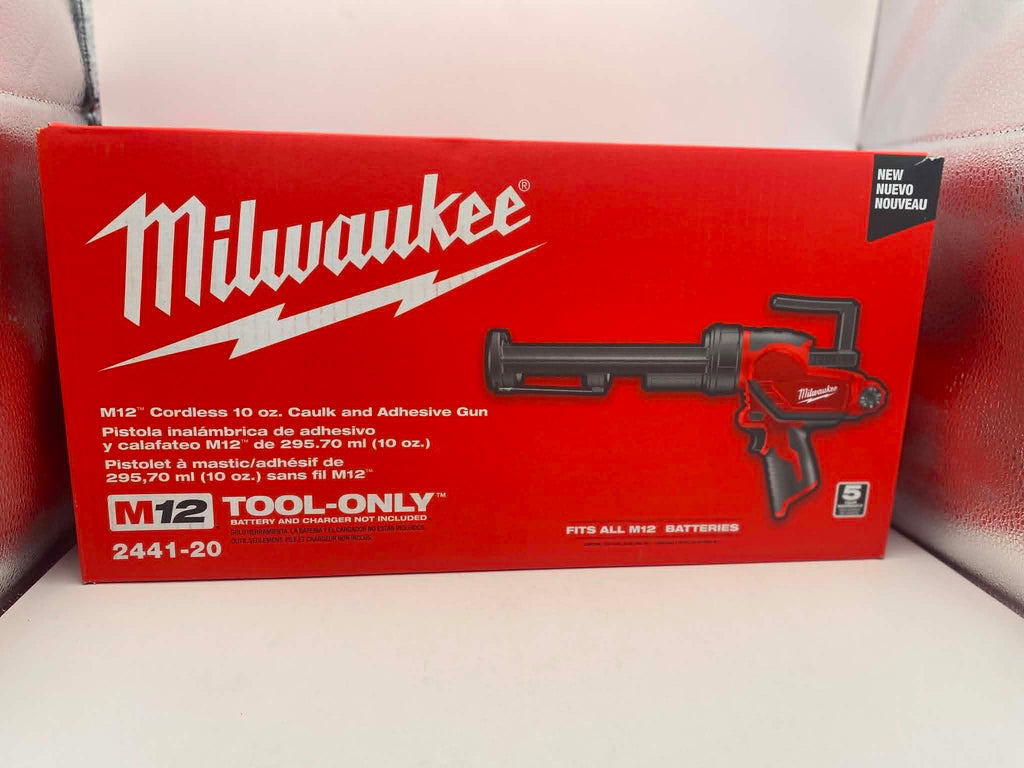 Milwaukee 2441-20 M12 10oz. Caulk and Adhesive Gun