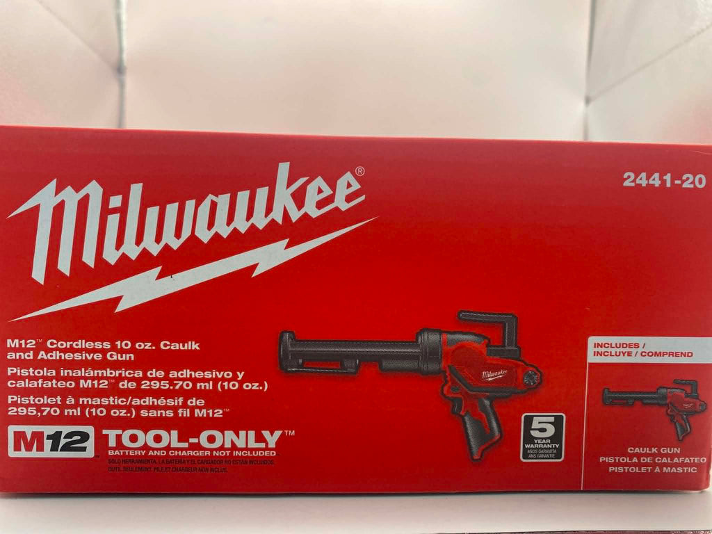 Milwaukee 2441-20 M12 10oz. Caulk and Adhesive Gun
