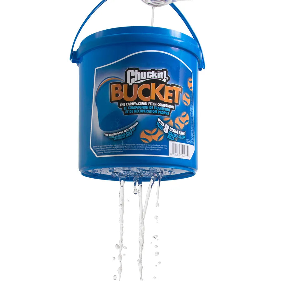 Chuckit!® Bucket with 8 Utra Ballls Dog Toy Item #5321963