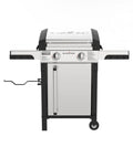 Blackstone ProSeries Outdoor Griddle, 2-Burner 22" Propane Flat Top Grill with Side Shelves, Stainless Steel