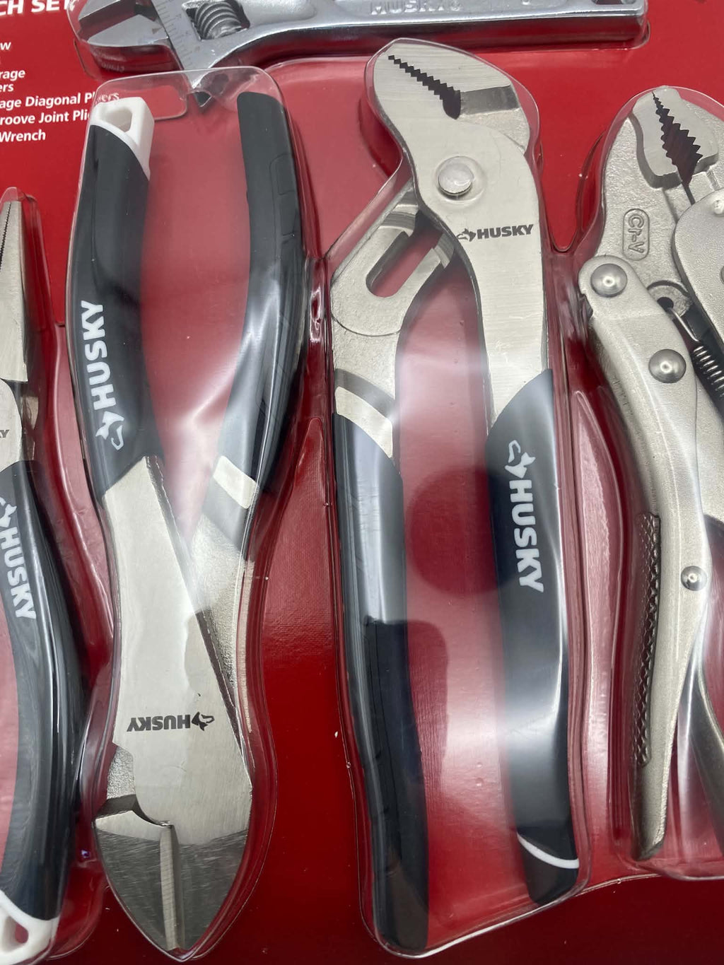 Husky 5 Piece Plier and Wrench  Set