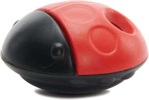 BARK Super Chewer Iron Ladybug Tough Treat Dispensing Dog Chew Toy