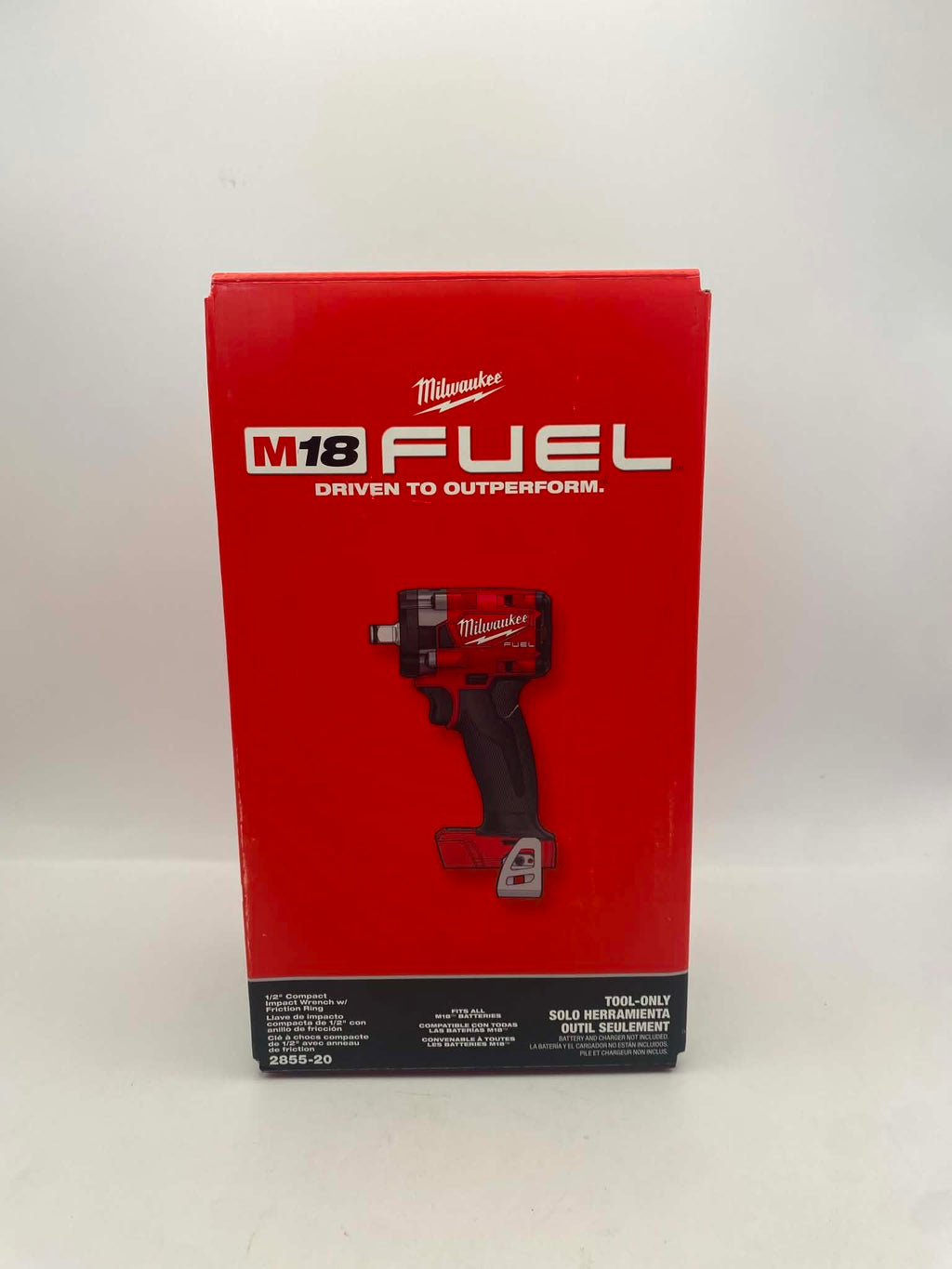 M18 FUEL GEN-3 18V Lithium-Ion Brushless Cordless 1/2 in. Compact Impact Wrench with Friction Ring (Tool-Only) Milwaukee