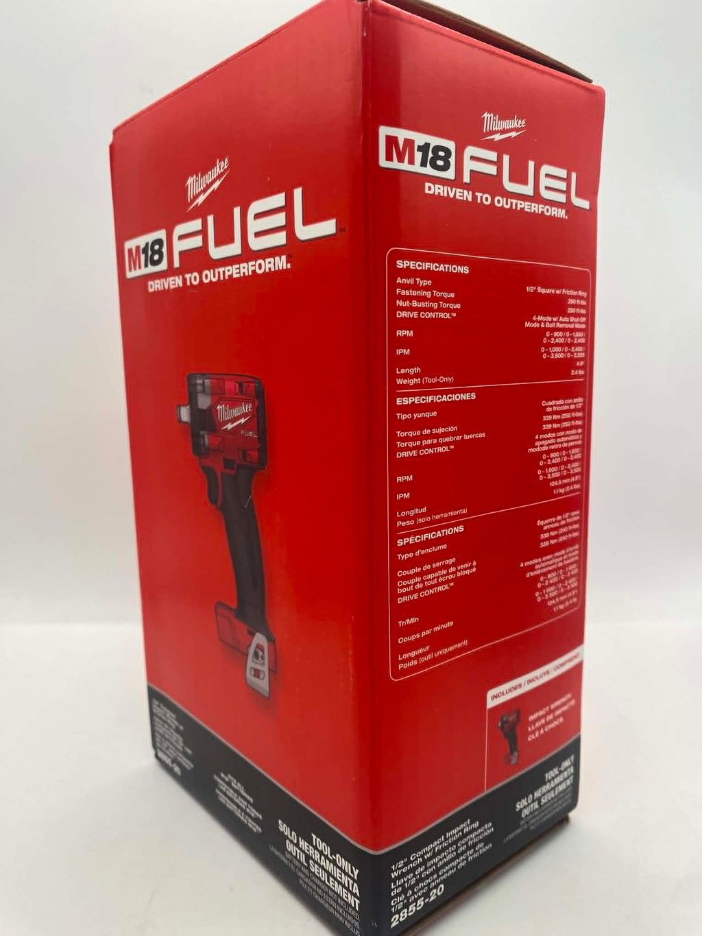 M18 FUEL GEN-3 18V Lithium-Ion Brushless Cordless 1/2 in. Compact Impact Wrench with Friction Ring (Tool-Only) Milwaukee