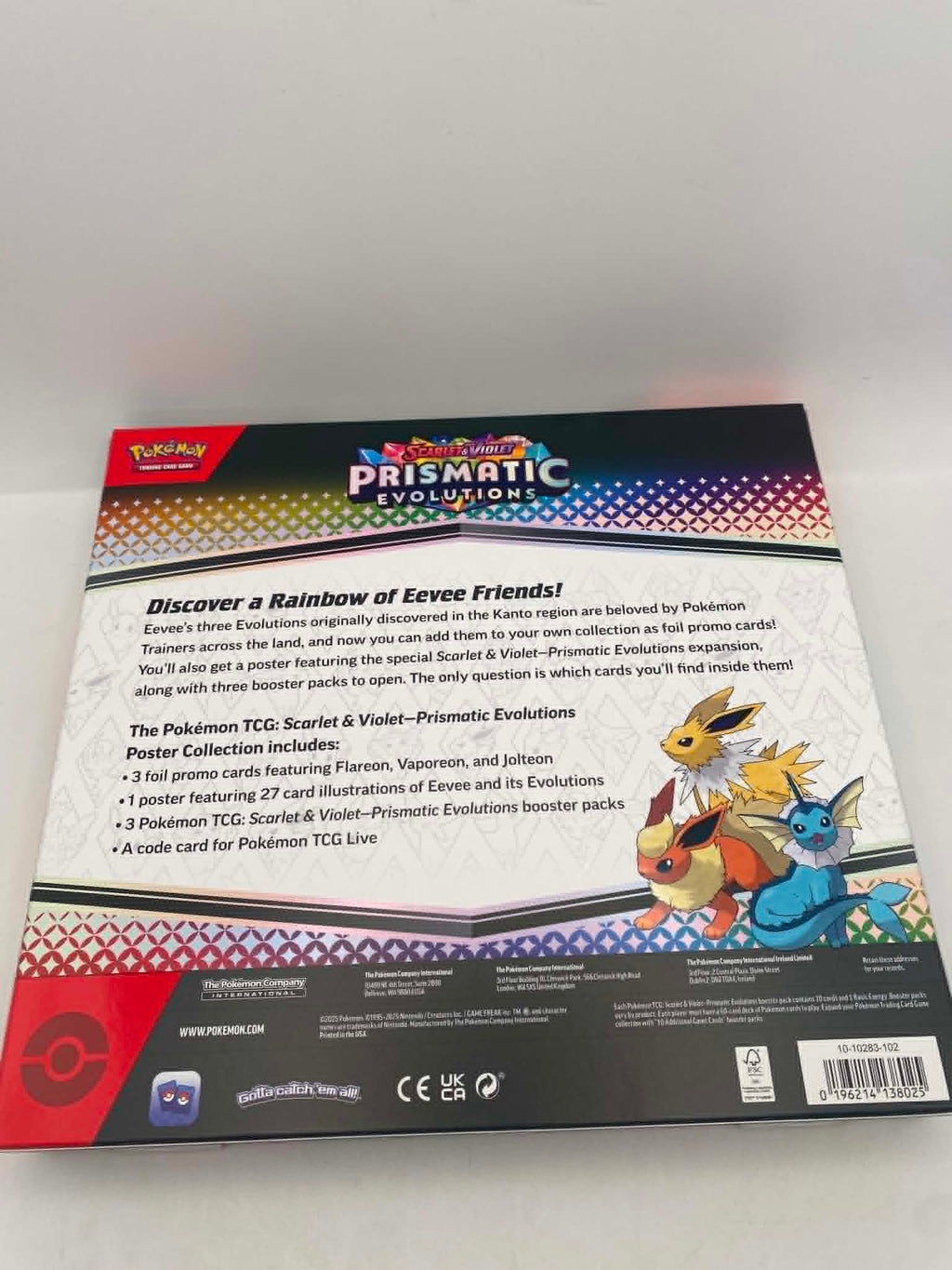 Pokemon Trading Card Game Prismatic Evolutions Poster Collection