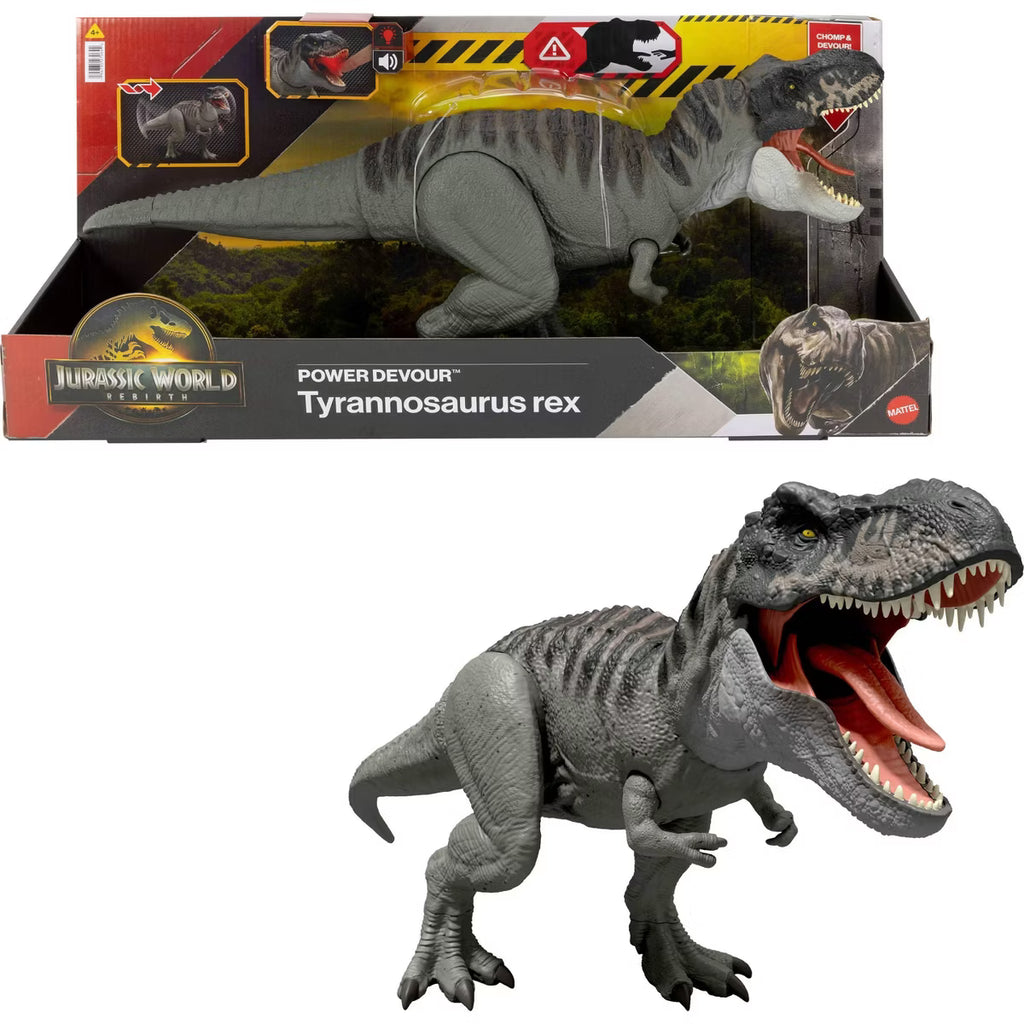 Jurassic World Rebirth Power Devour Tyrannosaurus Rex Dinosaur Figure