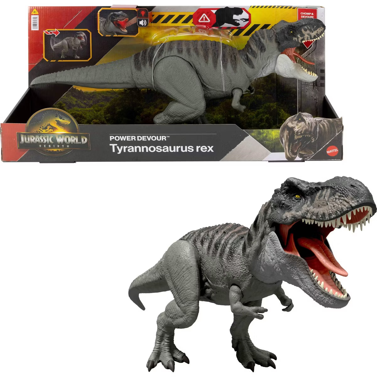Jurassic World Rebirth Power Devour Tyrannosaurus Rex Dinosaur Figure