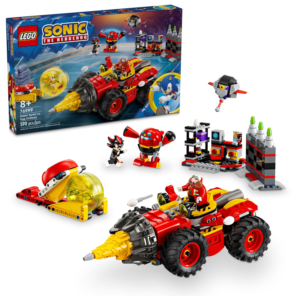 LEGO 76999 Sonic The Hedgehog Super Sonic vs Egg Drillster 590pcs New Box