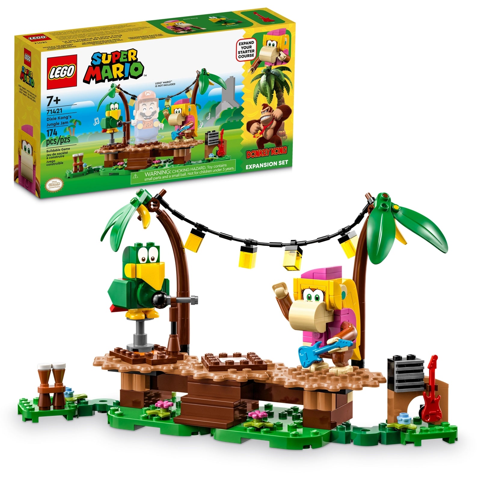 Lego Super Mario 71421 Dixie Kong's Jungle Jam Expansion 174pcs Building Set NIB