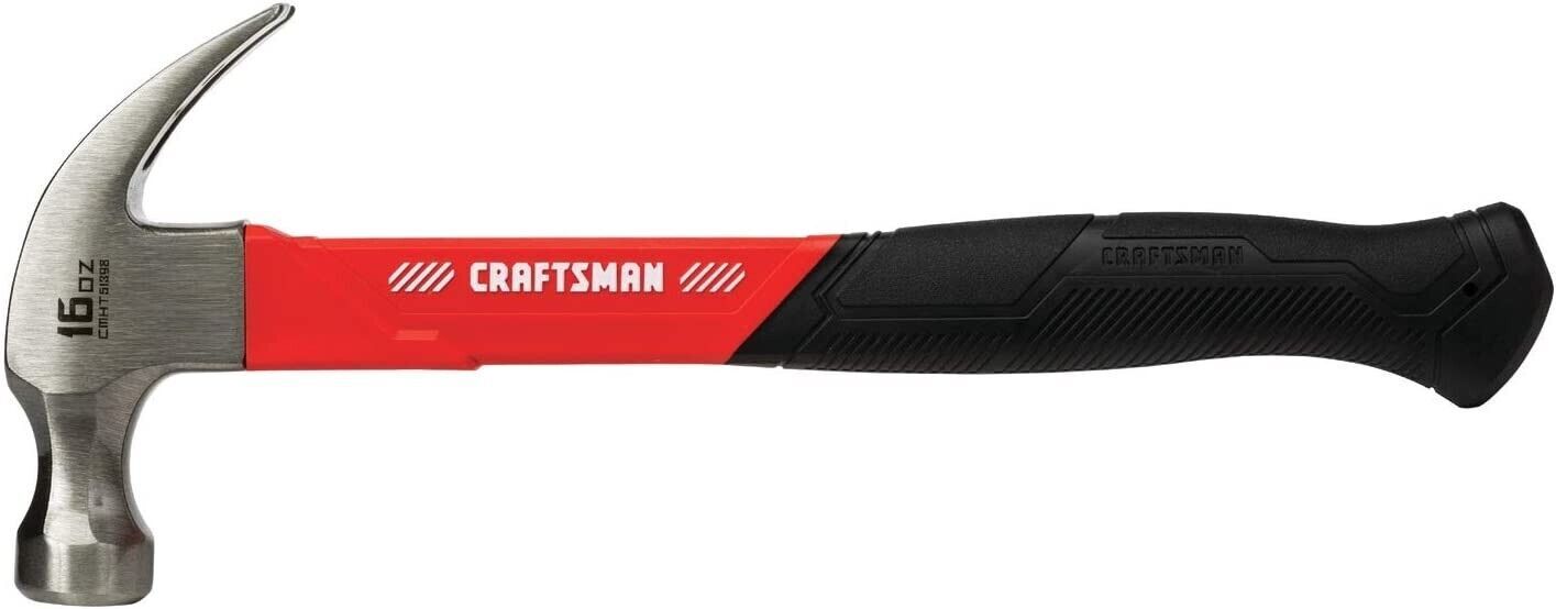 Craftsman 16 oz Smooth Face General Purpose Claw Hammer 10.75 in. Fiberglass