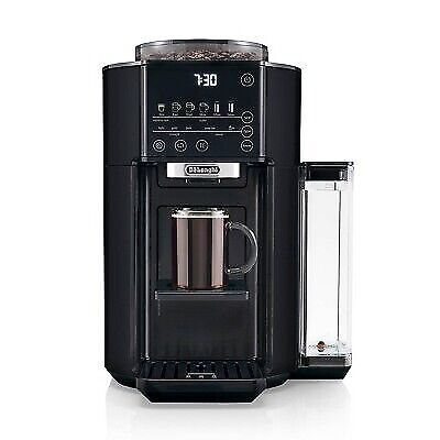 DeLonghi 60 oz Bean-to-Cup Coffee Maker Black TrueBrew Bean Extract CAM51015B