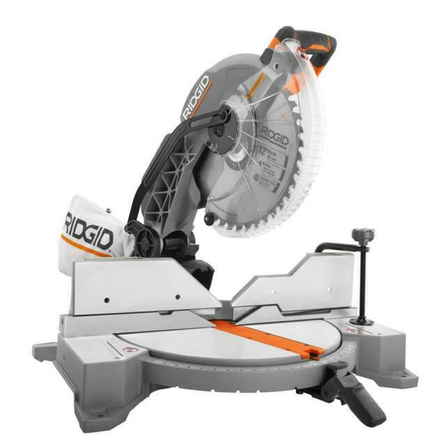 RIDGID 15 Amp Corded 12 in. Dual Bevel Miter Saw with LED Cutline Indicator New