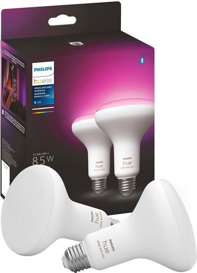 PHILIPS Hue (White and Color) 85W E26 Smart LED (2 Pack) 578096 - NEW & SEALED